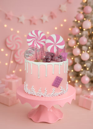 Atrapa Tortu Pink Christmas opcja bez patery